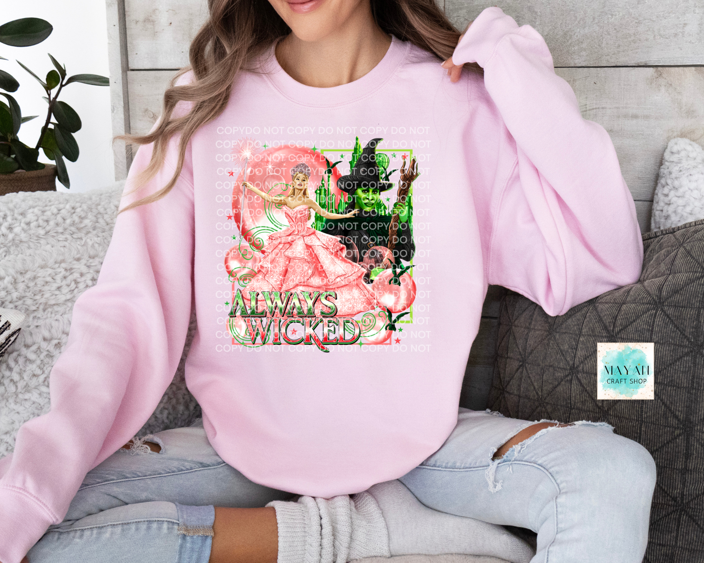 Always wicked pink sweatshirt. -Mayan Craft Shop