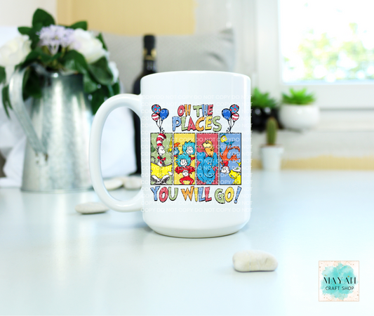 Places you will go coffee mug. -Mayan Craft Shop