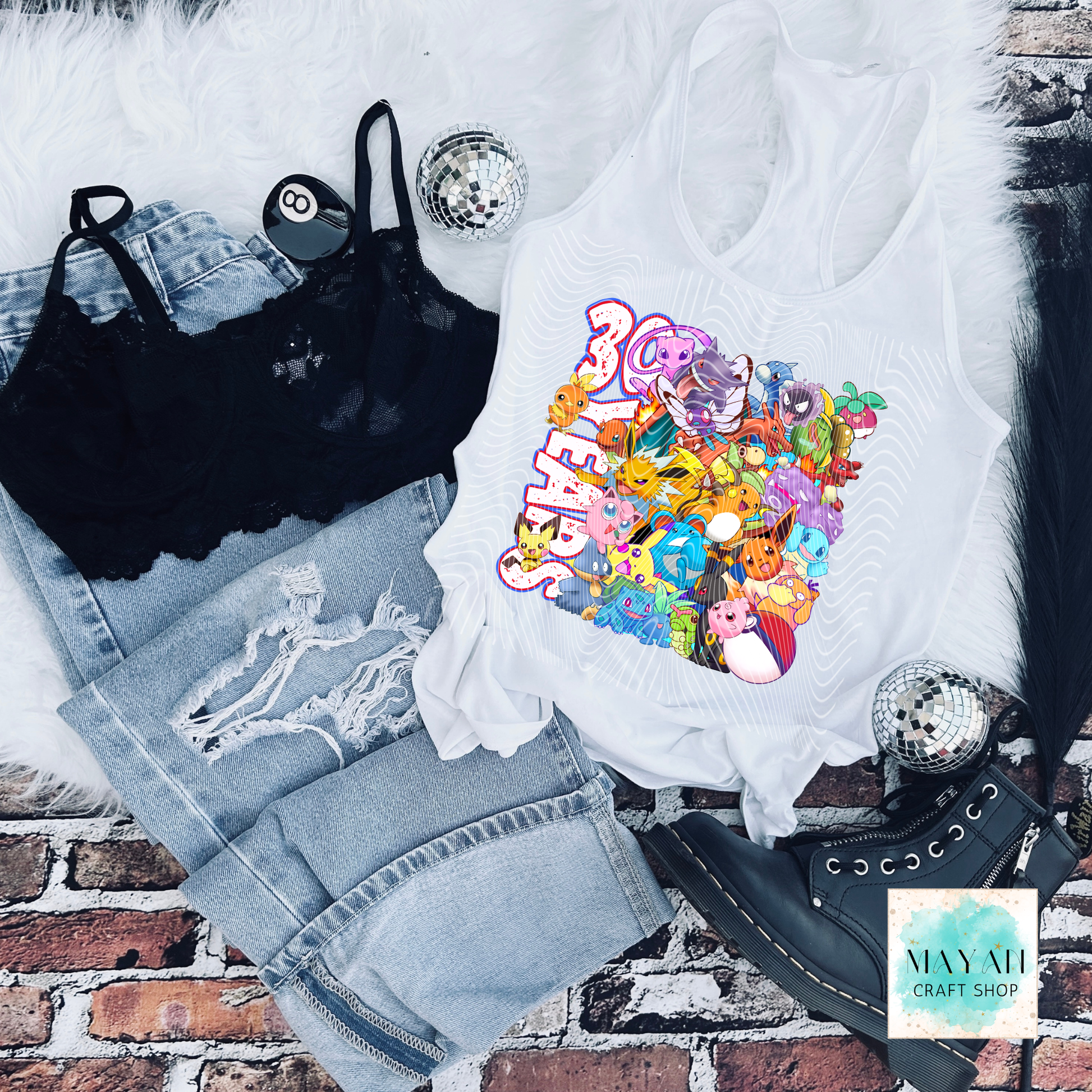 Poke Anniversary Tank Top - Mayan Craft Shop