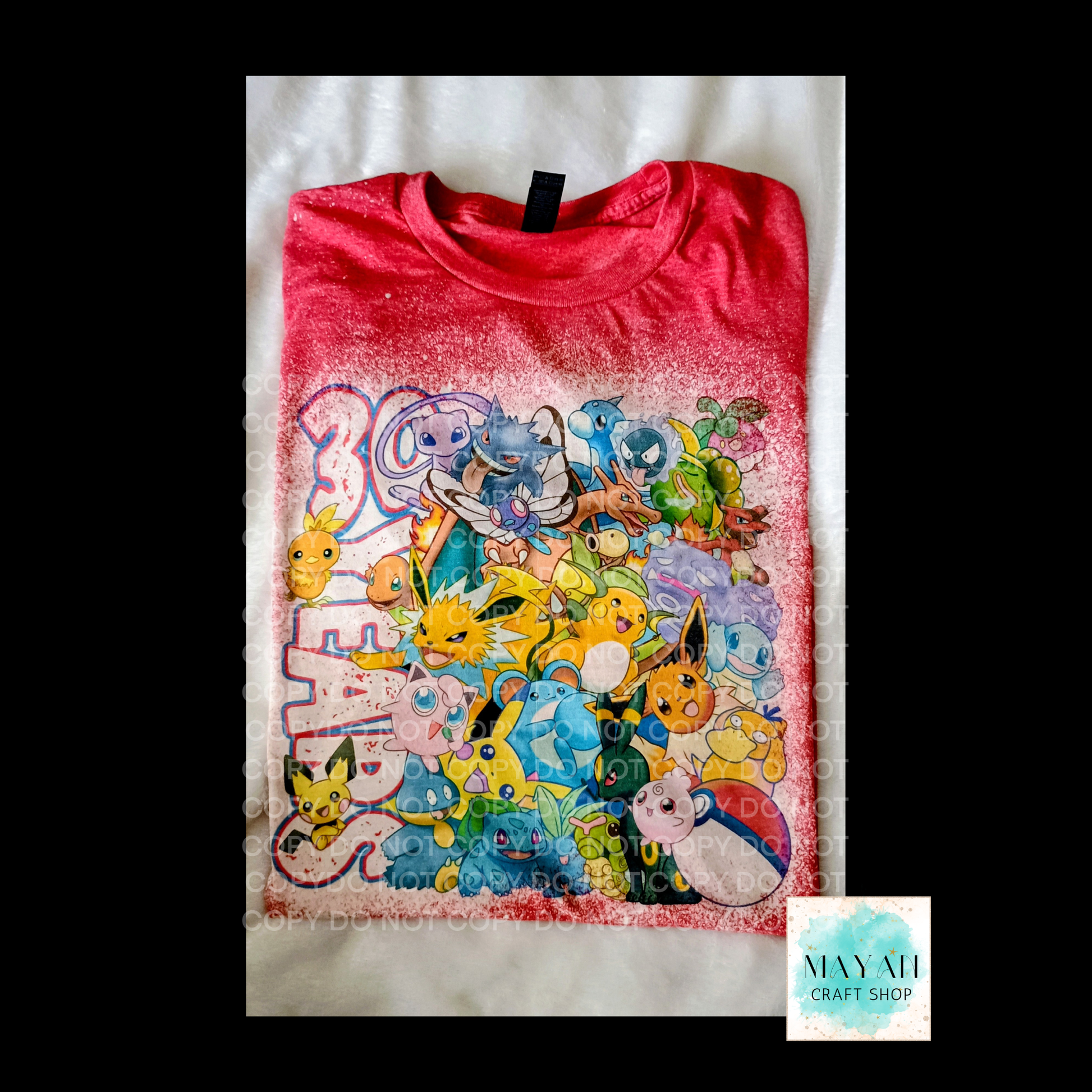 Poke Anniversary Bleached Shirt - Mayan Craft Shop