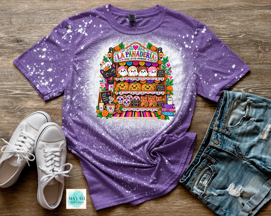 La panaderia heather purple bleached shirt.