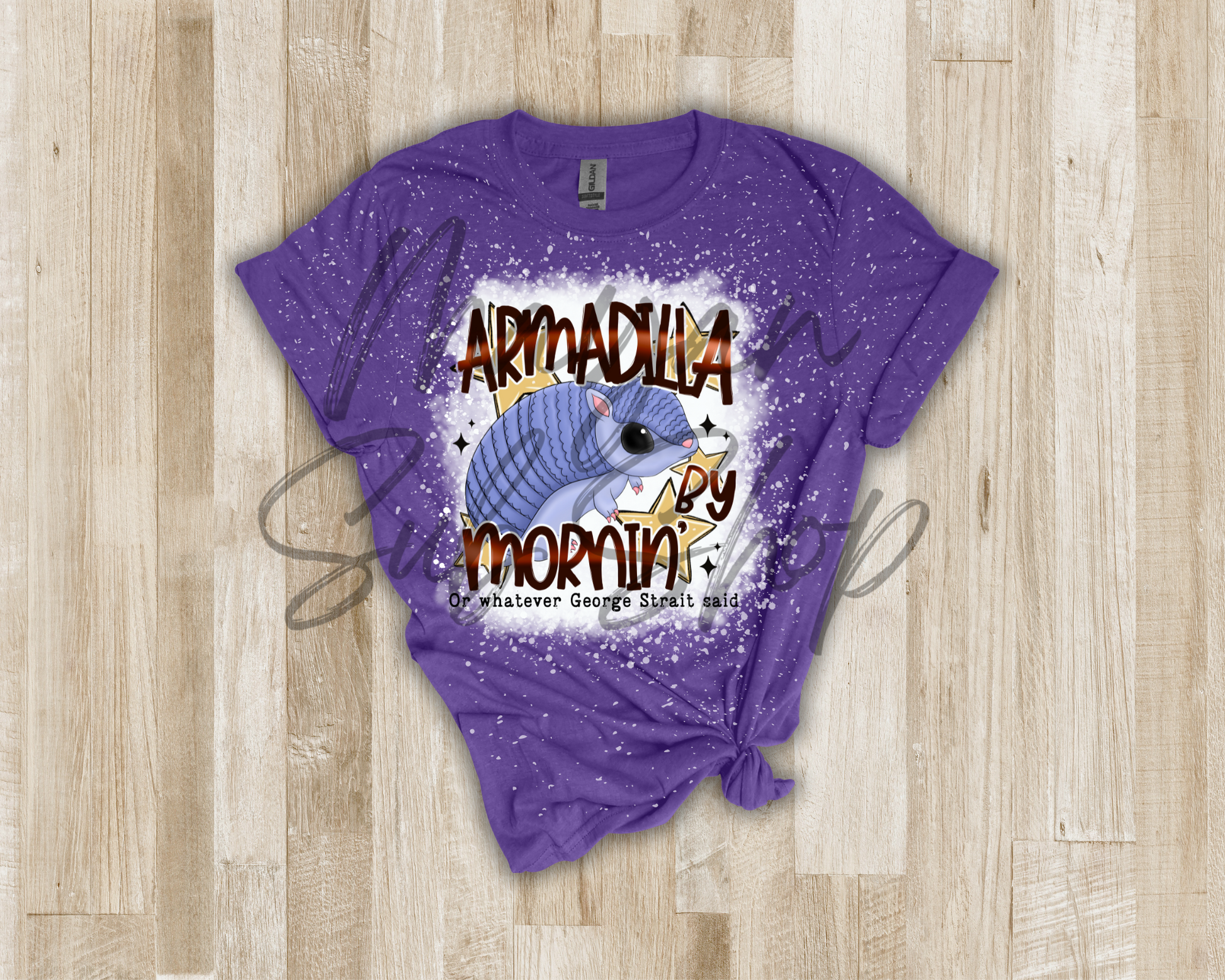 Armadilla by Mornin' bleached shirt - Mayan Sub Shop