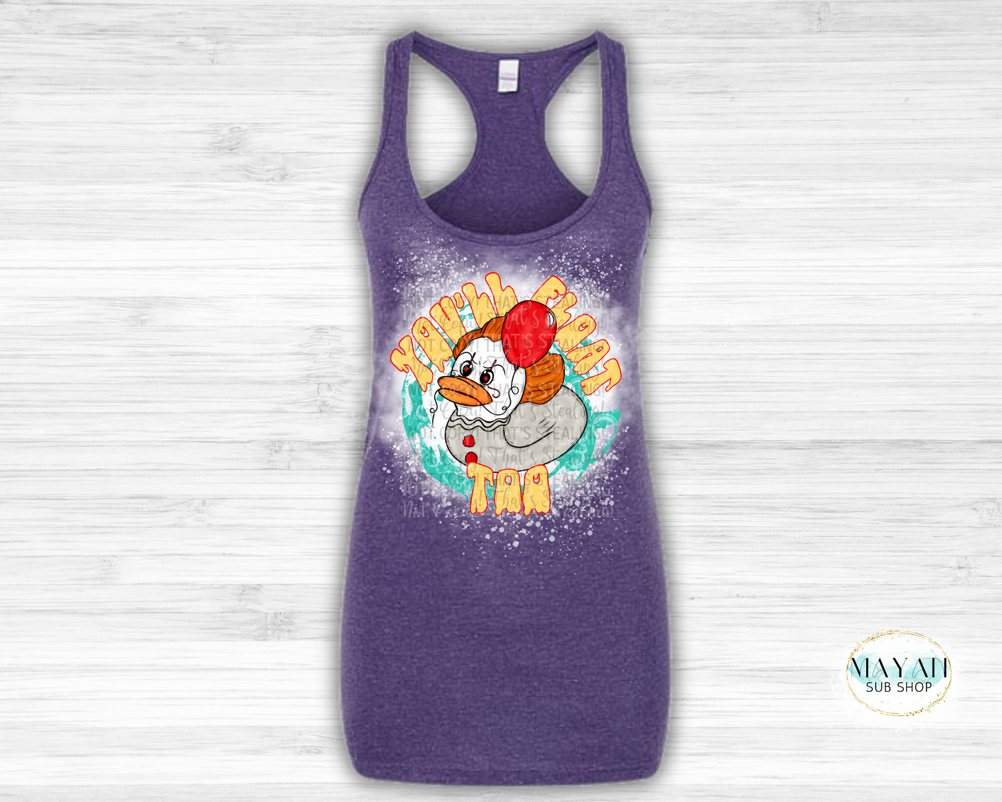 Duck Float Bleached Tank Top