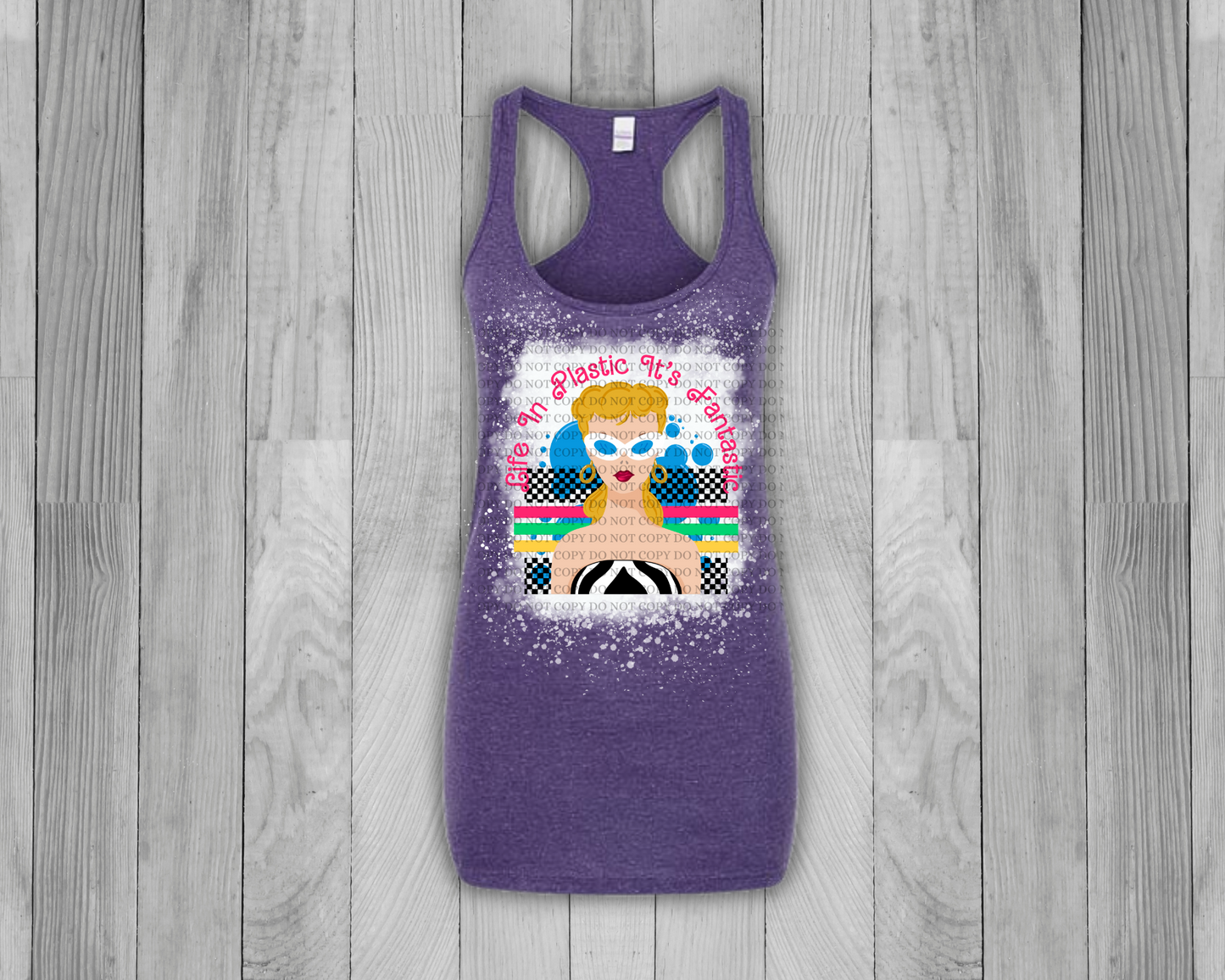 Plastic Life, So Fantastic Bleached Tank Top - Mayan Sub Shop