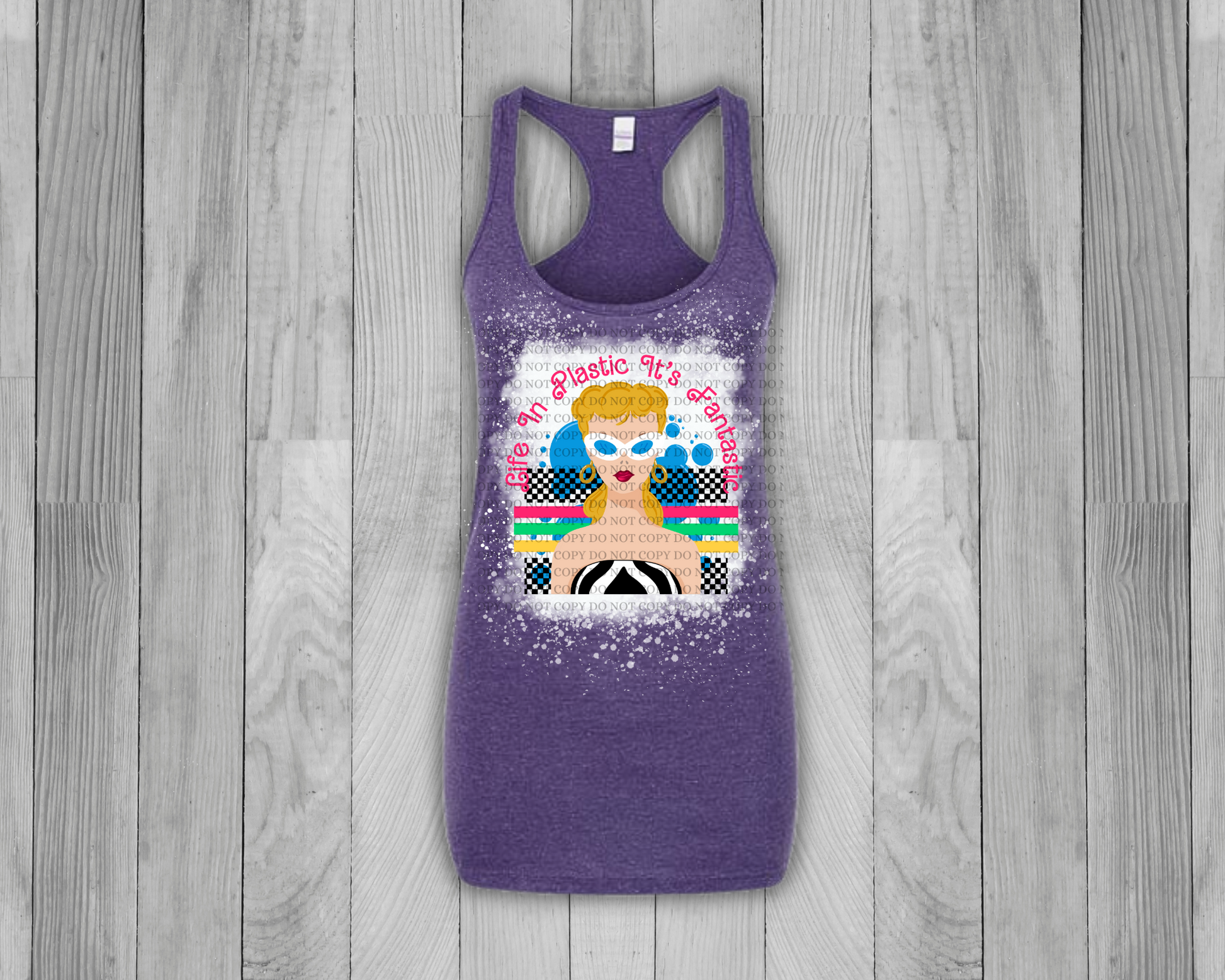 Plastic Life, So Fantastic Bleached Tank Top - Mayan Sub Shop