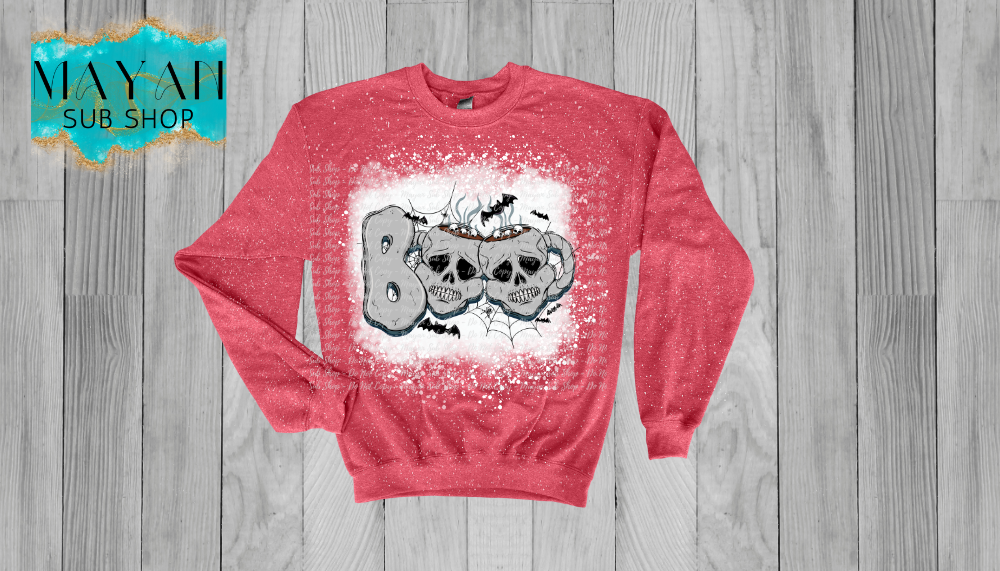 Boo Bleached Sweatshirt - Mayan Sub Shop