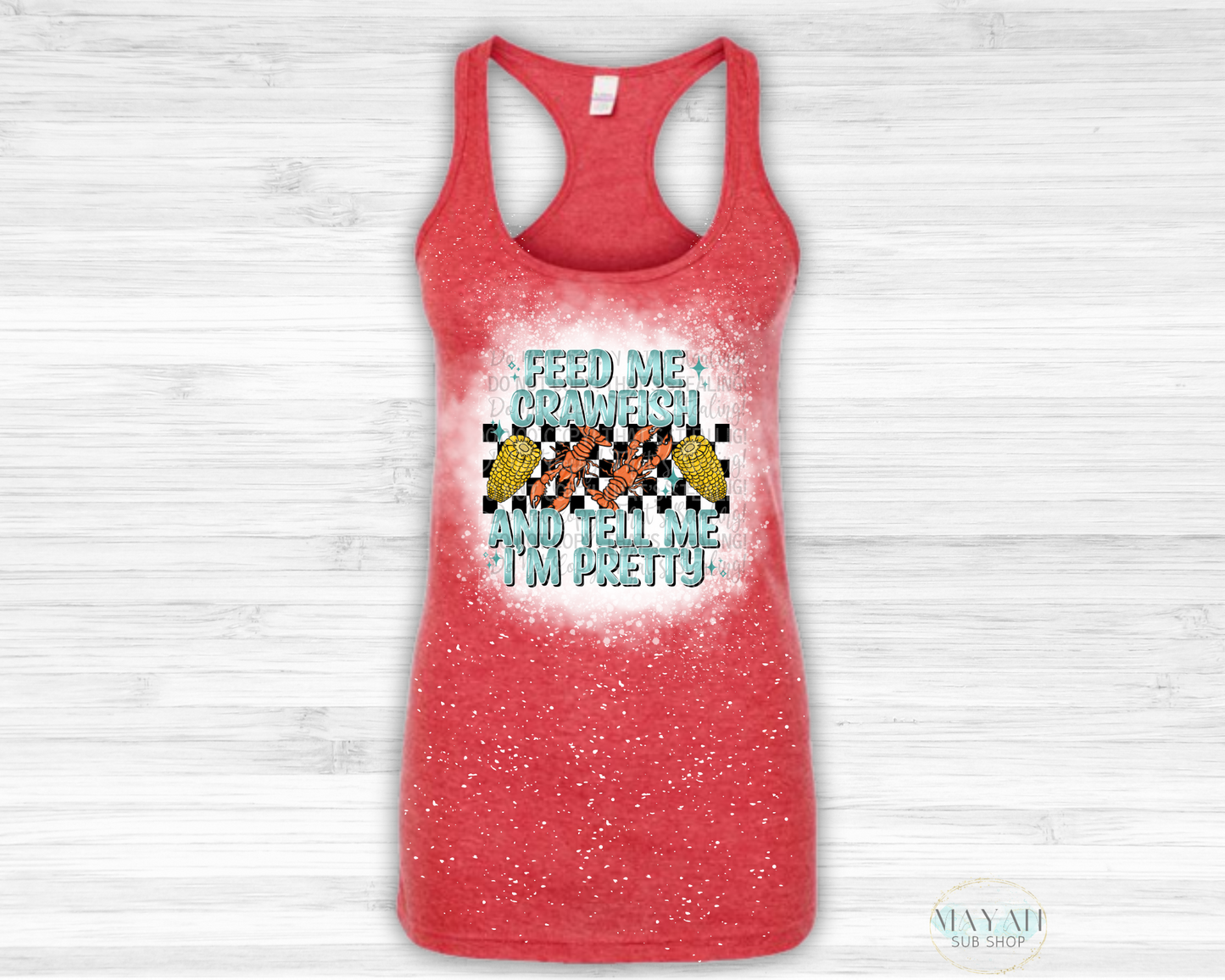 Feed Me Crawfish Racerback Tank - Mayan Sub Shop