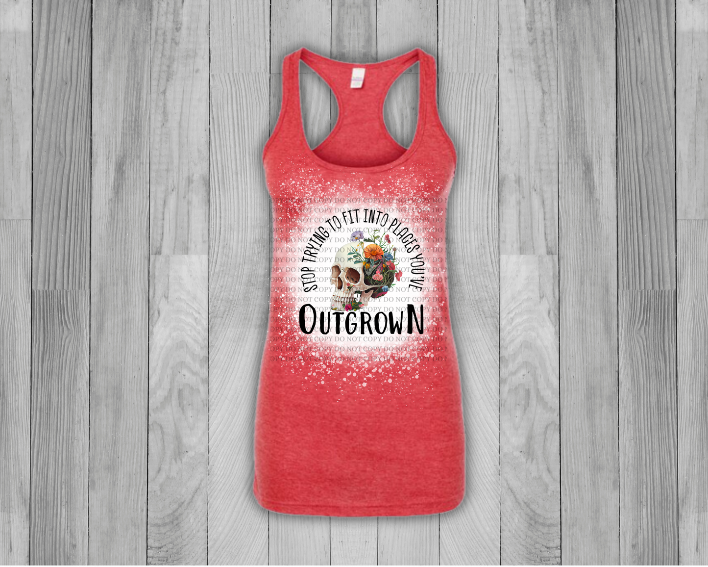 Outgrown Bleached Racerback Tank Top - Mayan Sub Shop