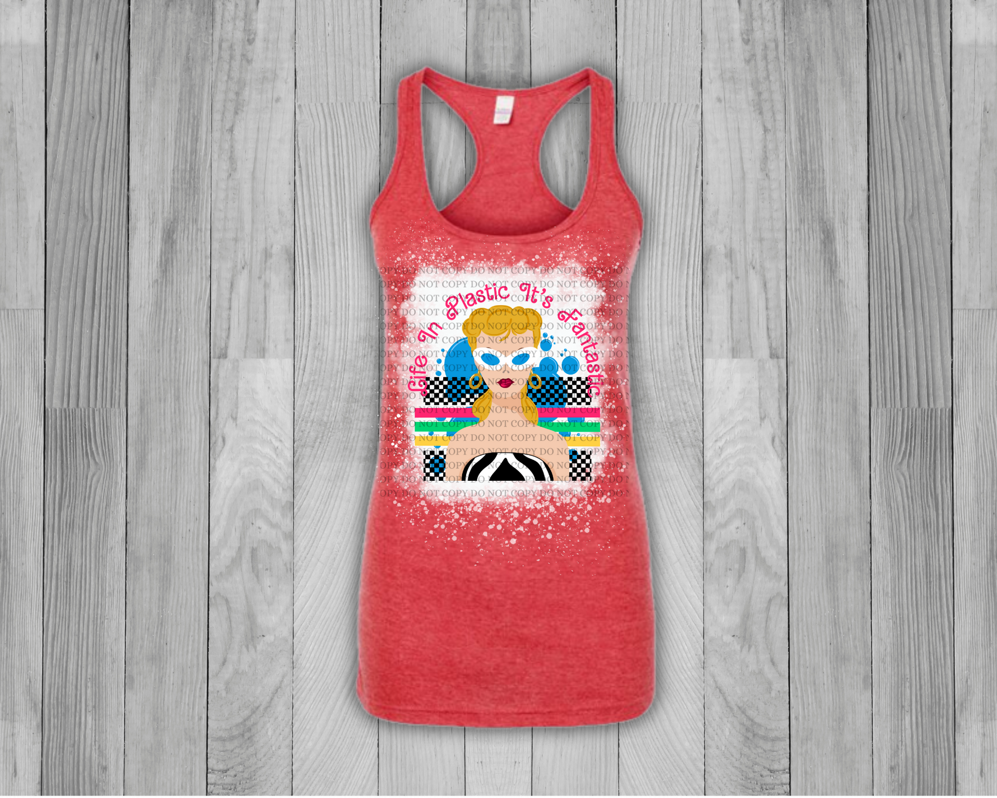 Plastic Life, So Fantastic Bleached Tank Top - Mayan Sub Shop