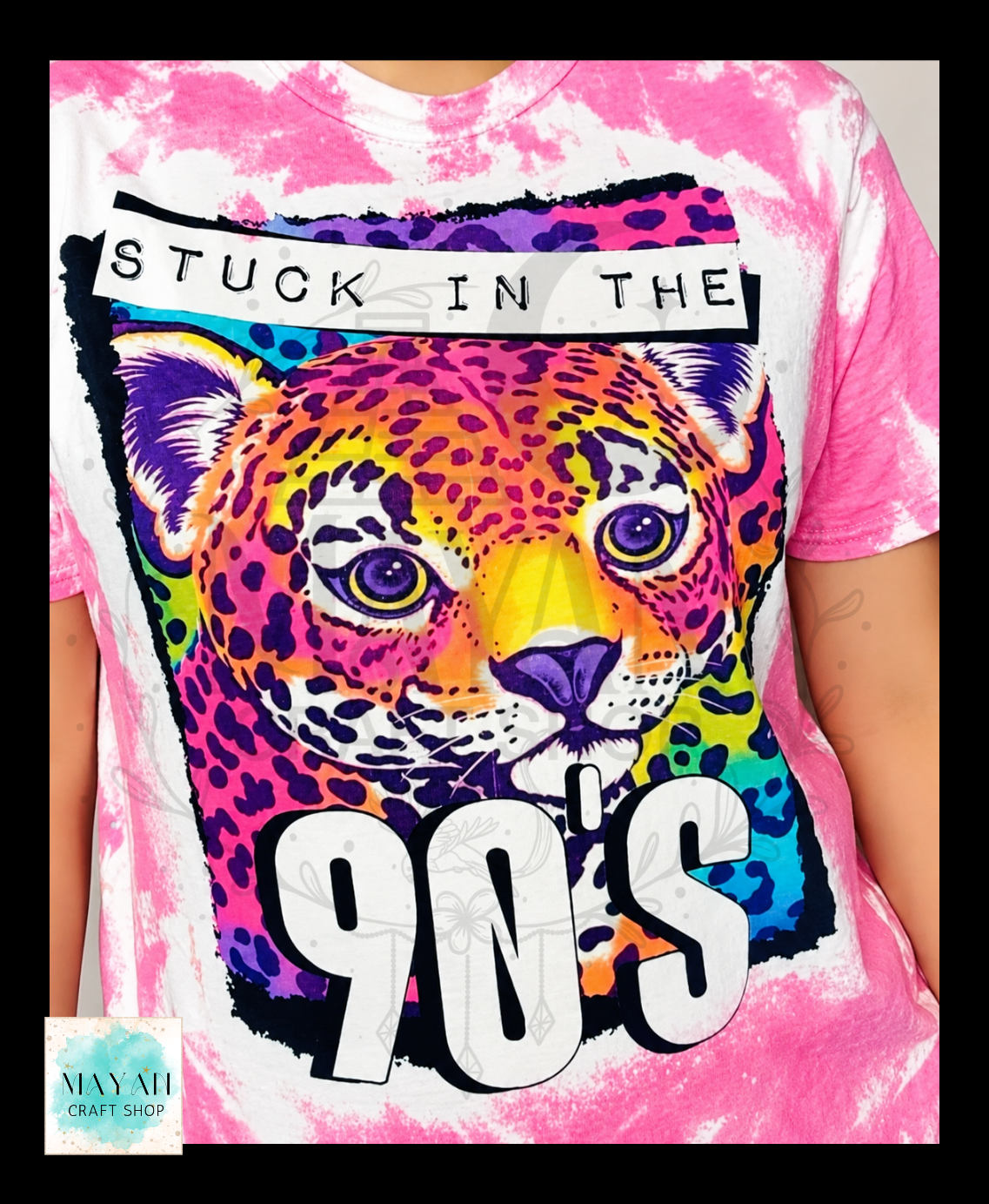 Stuck in the 90s berry bleached shirt.