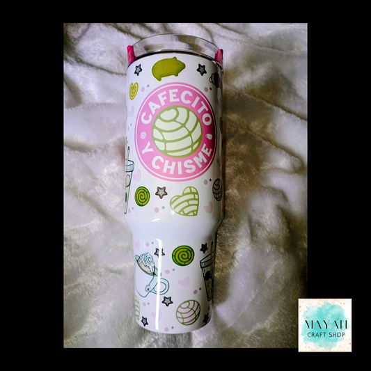 Cafecito Y Chisme 40 OZ Tumbler