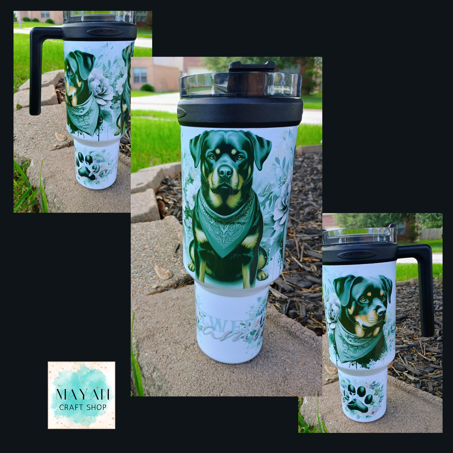 Rottweiler Mama 40 OZ. Tumbler