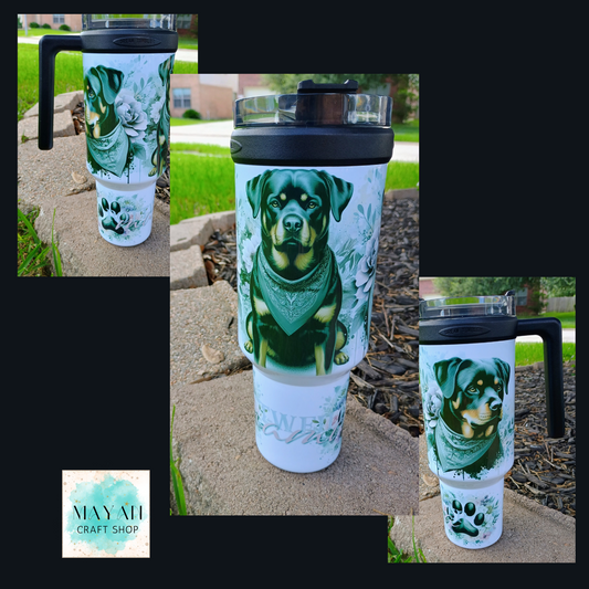Rottweiler Mama 40 OZ. Tumbler