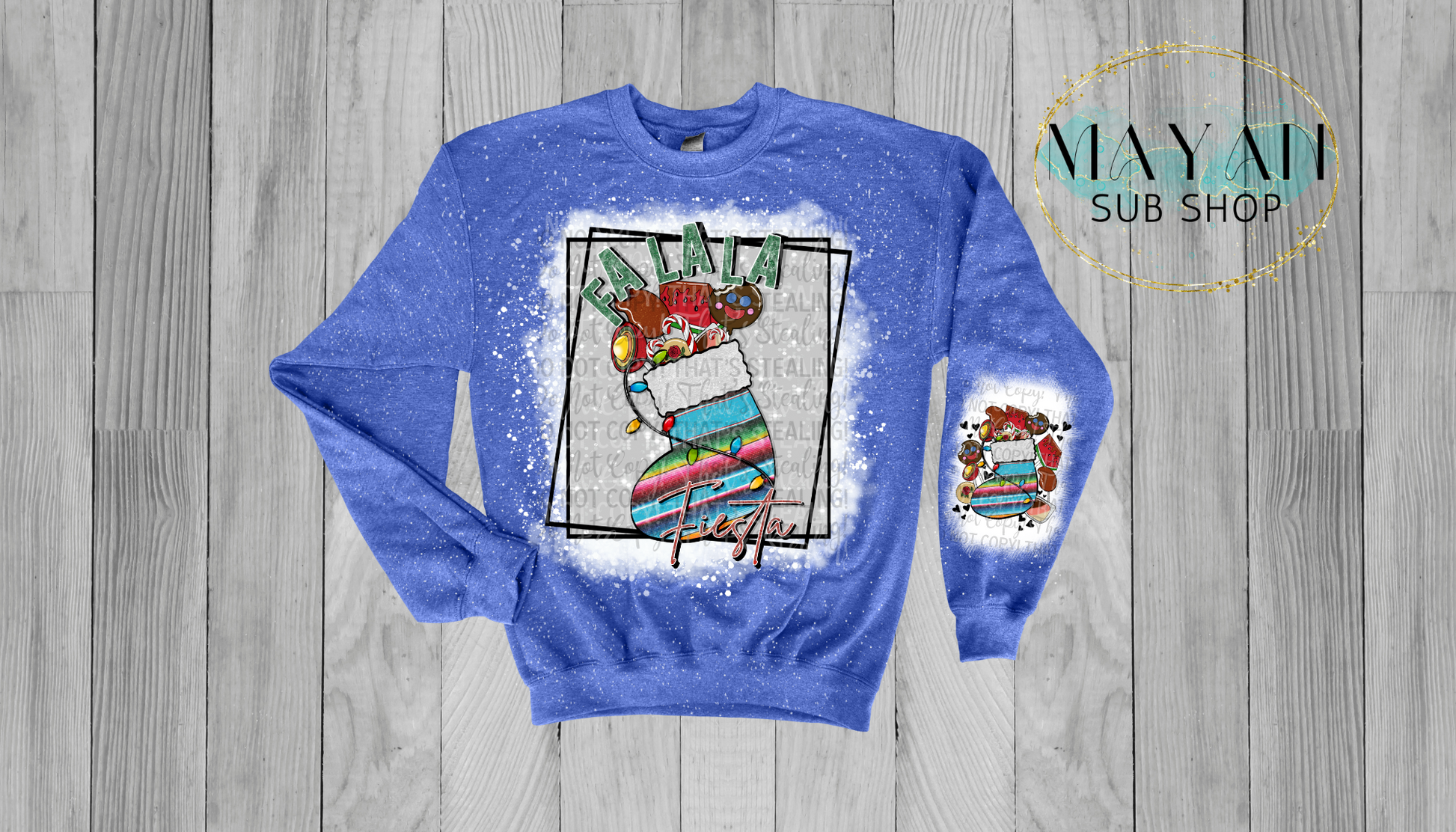 Falala Fiesta Bleached Sweatshirt - Mayan Sub Shop