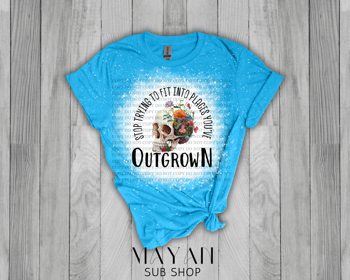 Outgrown Bleached Shirt - Mayan Sub Shop