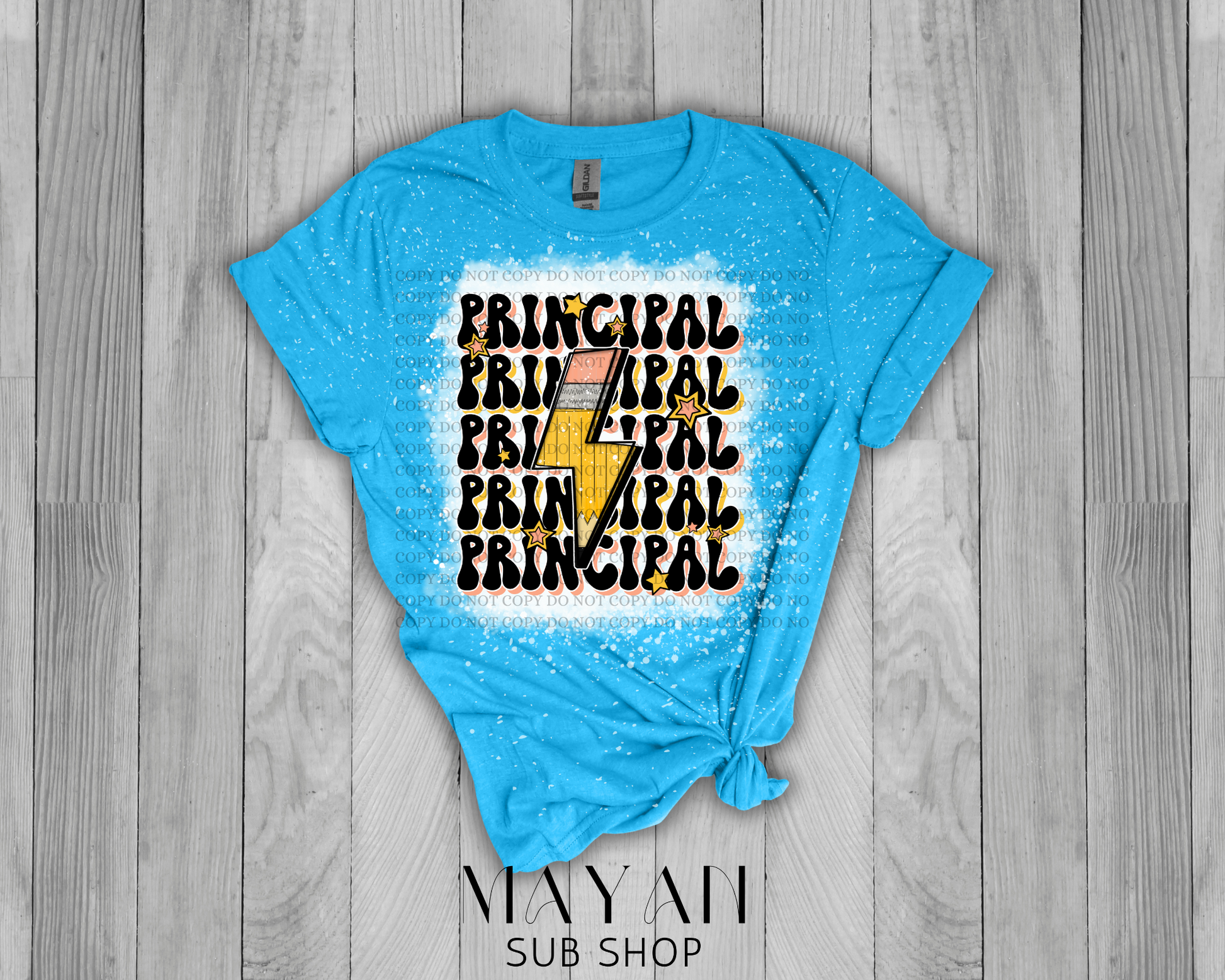 Principal Retro Bleached Shirt - Mayan Sub Shop