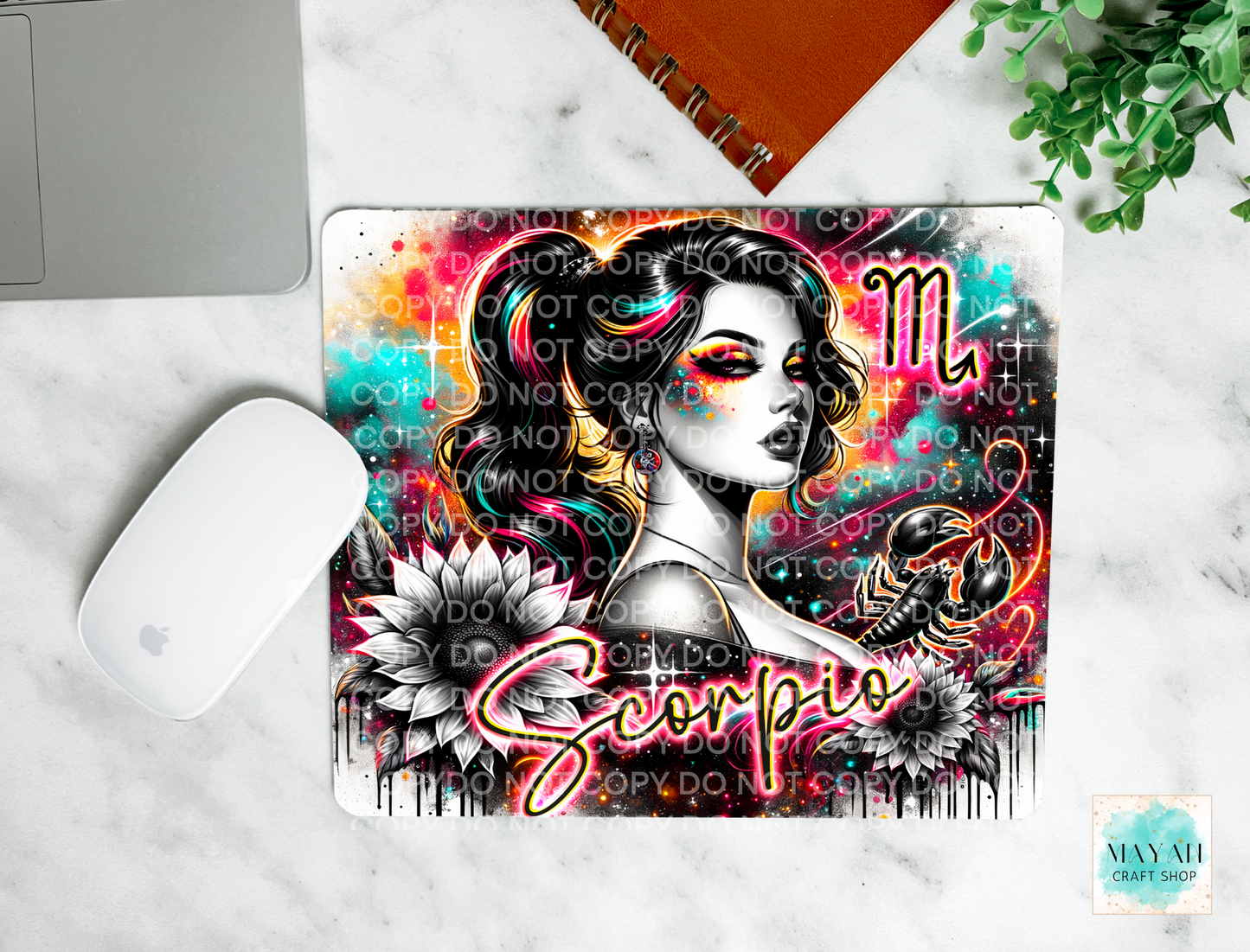 Scorpio mouse pad. -Mayan Craft Shop