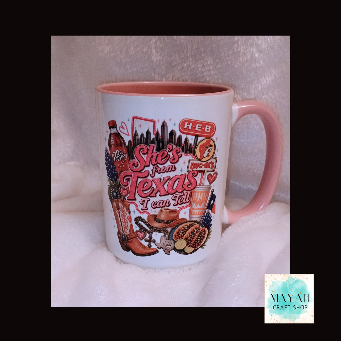 She's From Texas Mug - Mayan Craft Shop