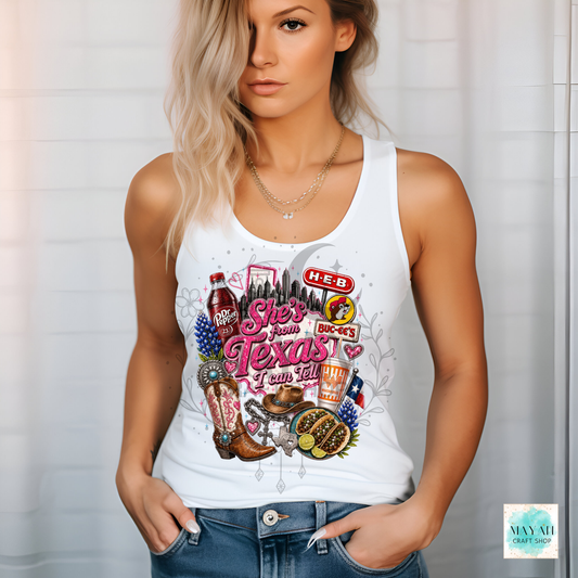 She's From Texas Tank Top