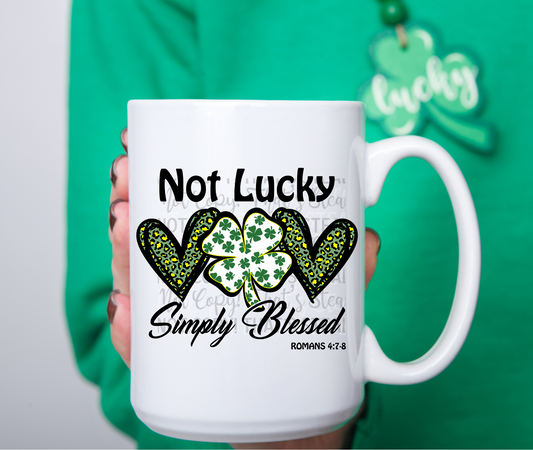 Simply blessed coffee mug. -Mayan Sub Shop