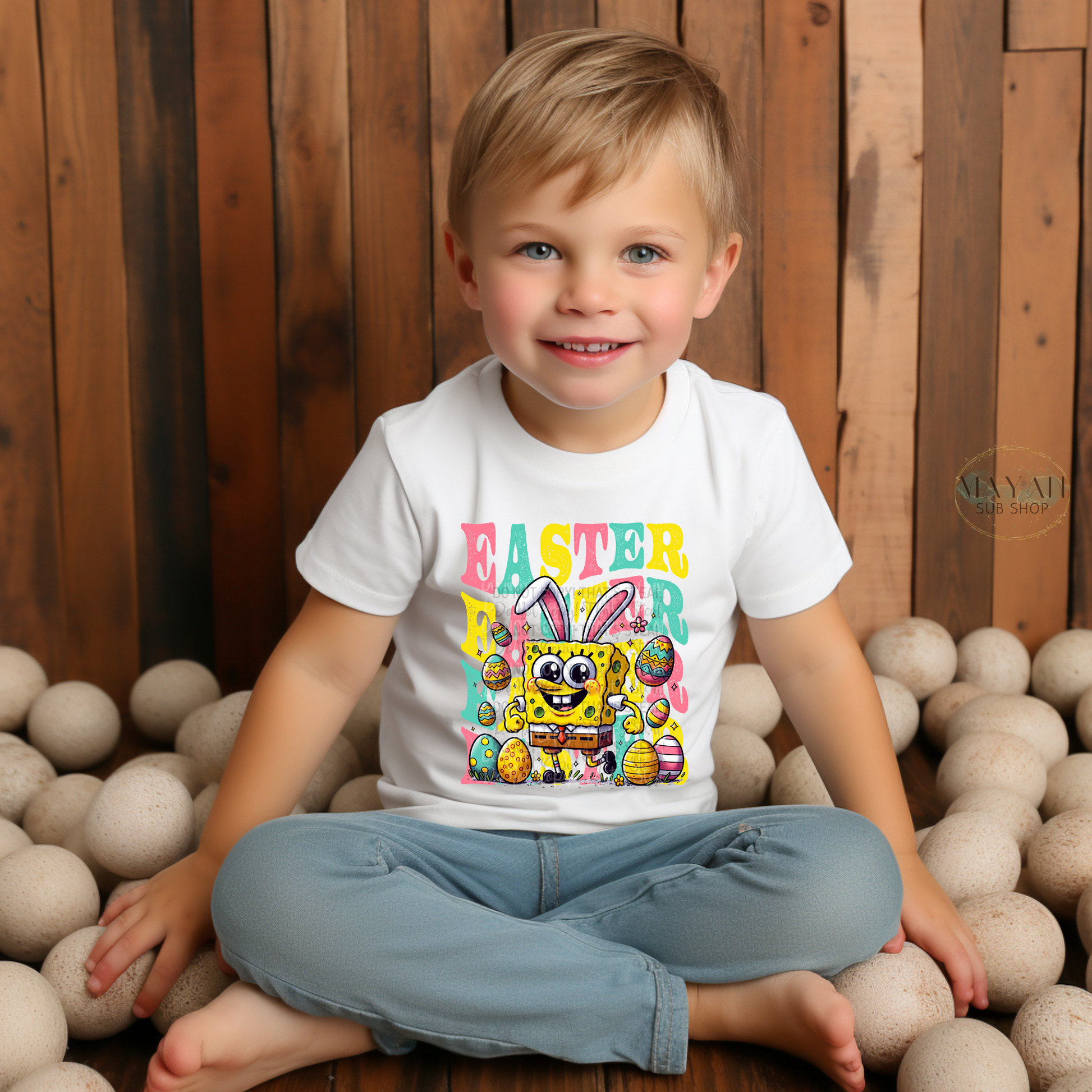 Easter kids shirt. -Mayan Sub Shop