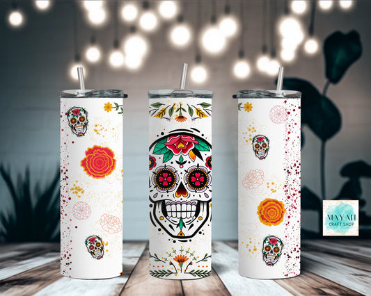 Fiesta Sugar Skull Tumbler