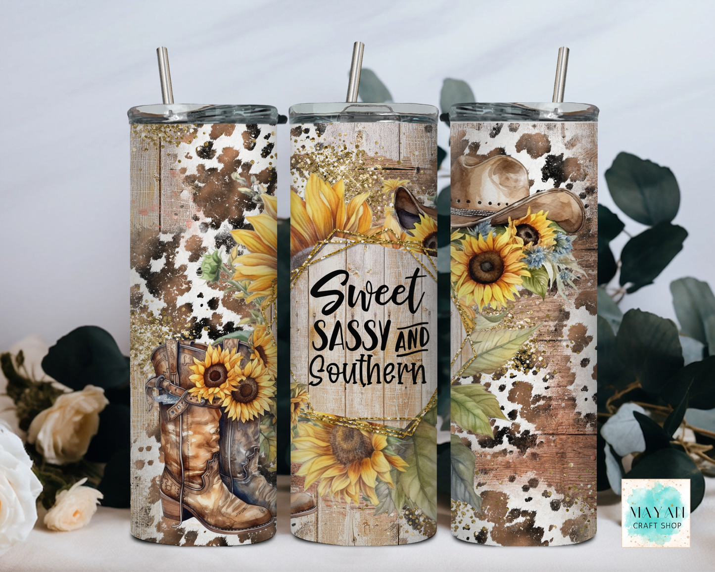 Sweet sassy southern tumbler. -Mayan Craft Shop