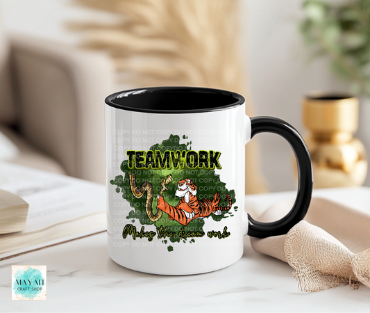 Teamwork coffee mug. -Mayan Craft Shop