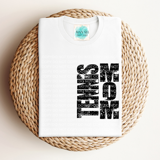 Tennis mom white shirt. -Mayan Craft Shop