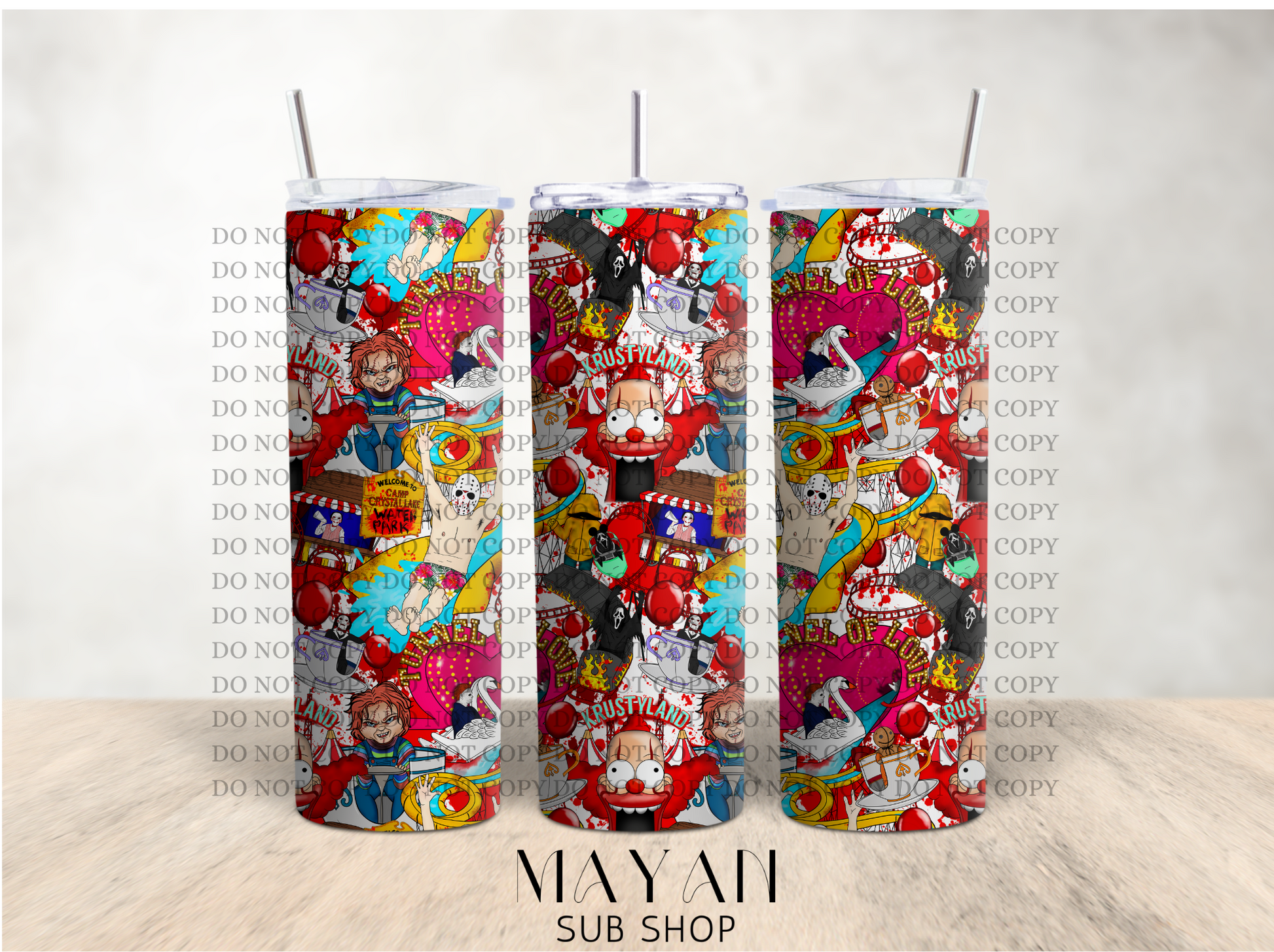 Theme park tumbler - Mayan Sub Shop