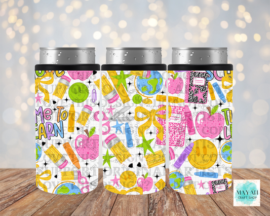 Time to learn slim can cooler.