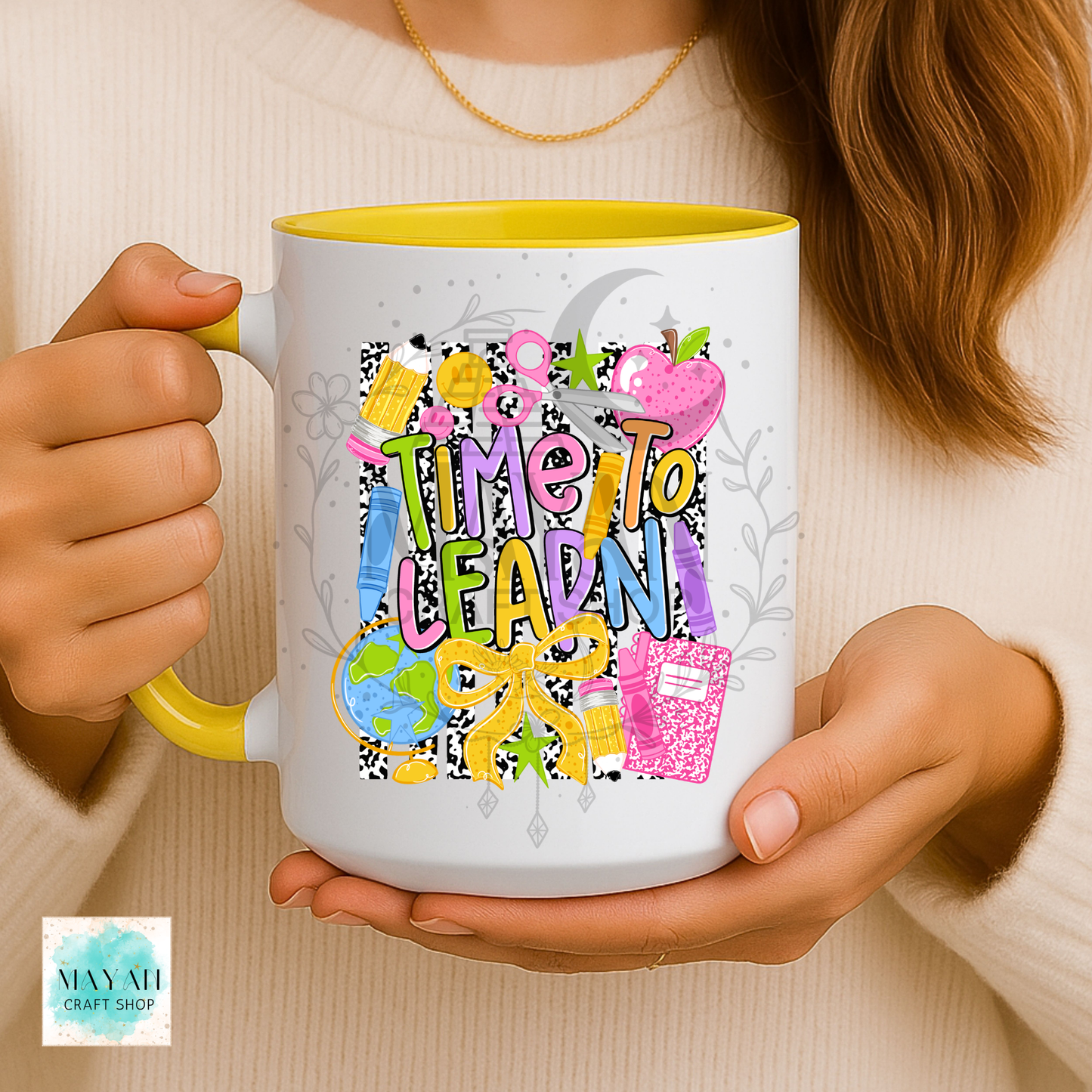 Time to learn yellow mug.