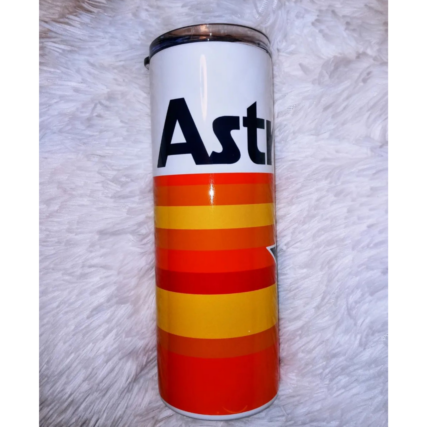 Vintage Astros 20 oz. skinny tumbler. -Mayan Sub Shop