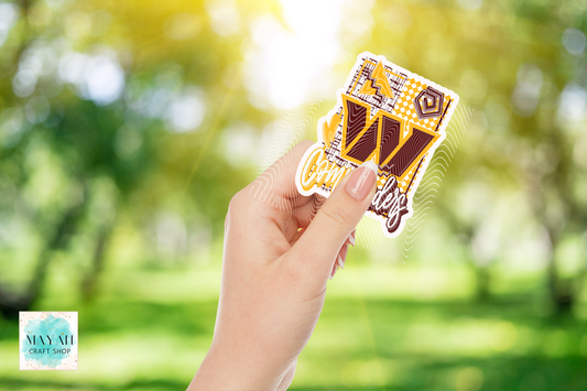 Washington football retro sticker.