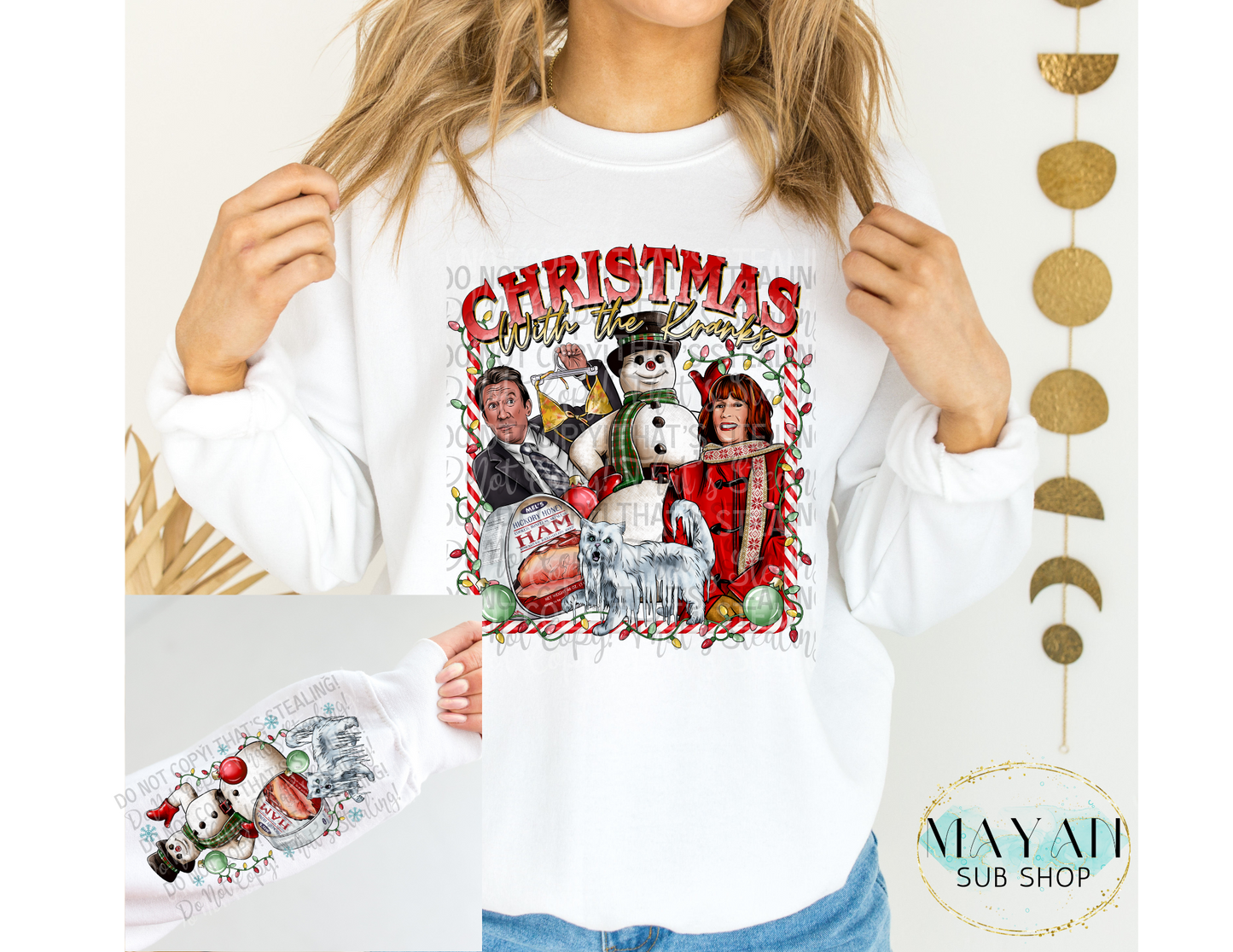 Christmas Neighborhood Party Sweatshirt - Mayan Sub Shop