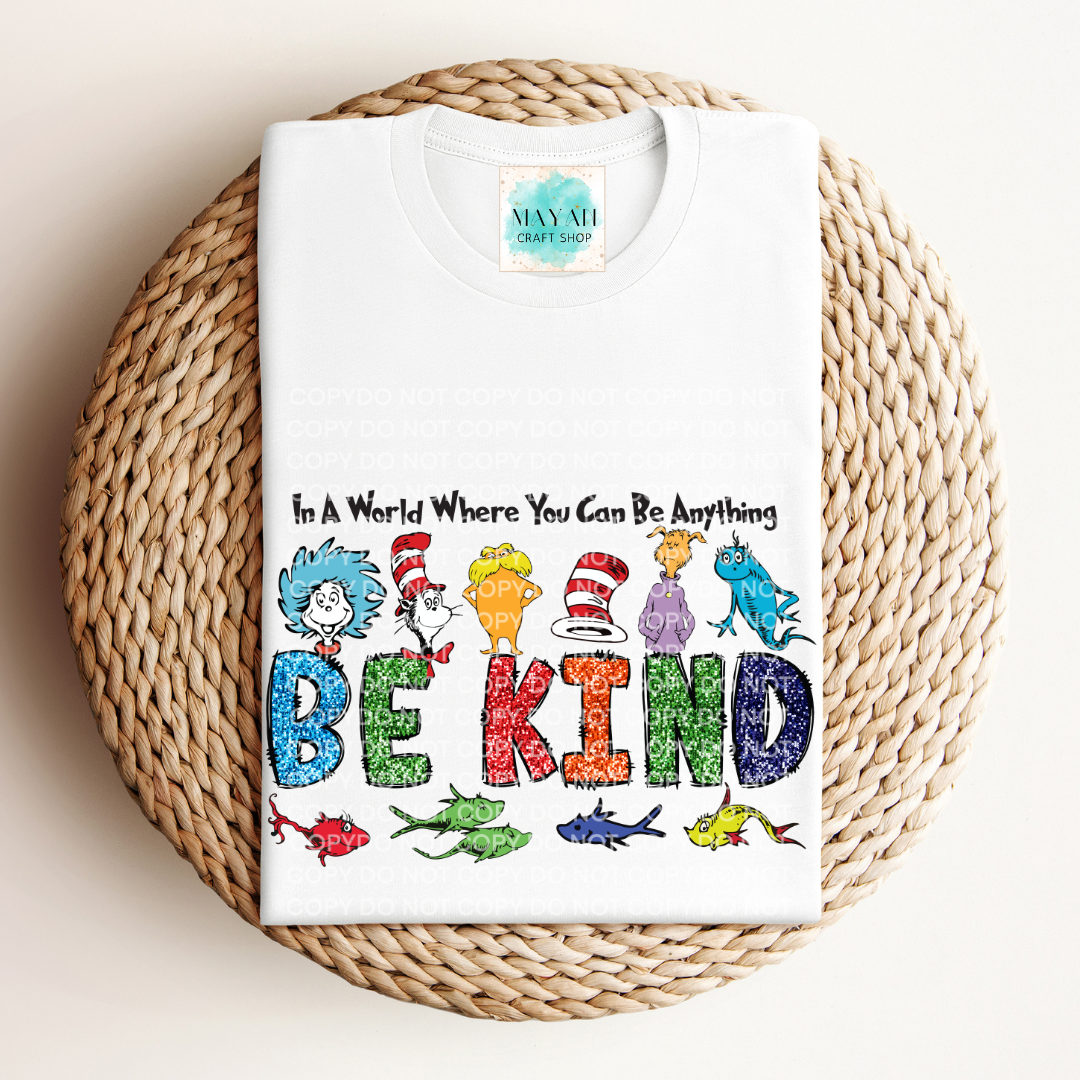 Be kind white shirt. -Mayan Craft Shop