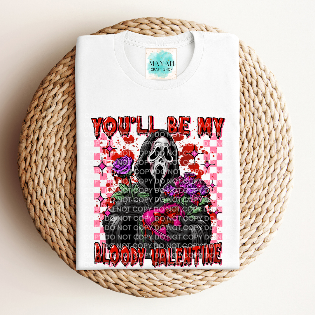 Bloody Valentine white shirt. -Mayan Craft Shop