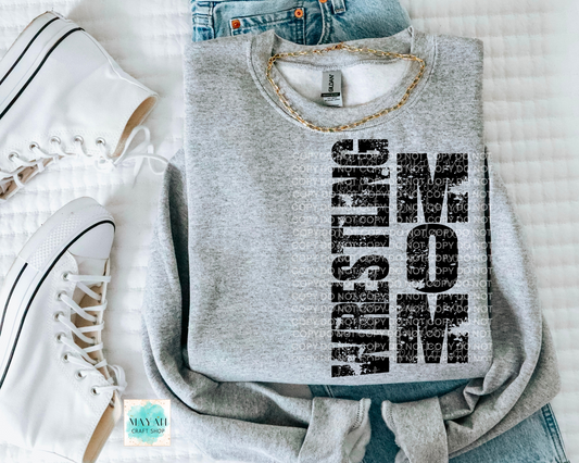 Westling mom heather grey sweatshirt. -Mayan Craft Shop